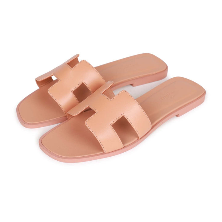 Top quality Hermes Oran Sandals Granit Rose 37