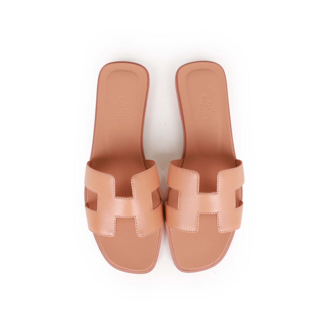Top quality Hermes Oran Sandals Granit Rose 37
