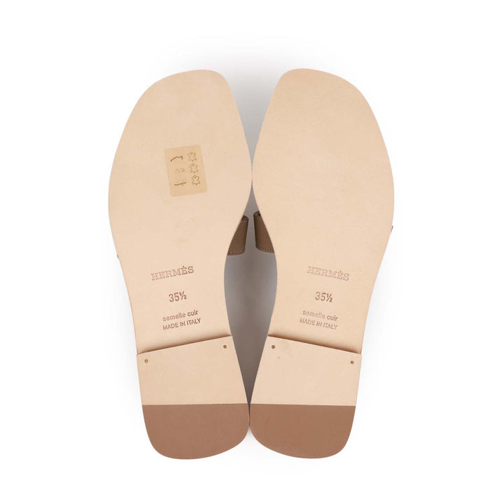 Top quality Hermes Oran Sandal Etoupe Epsom 35.5