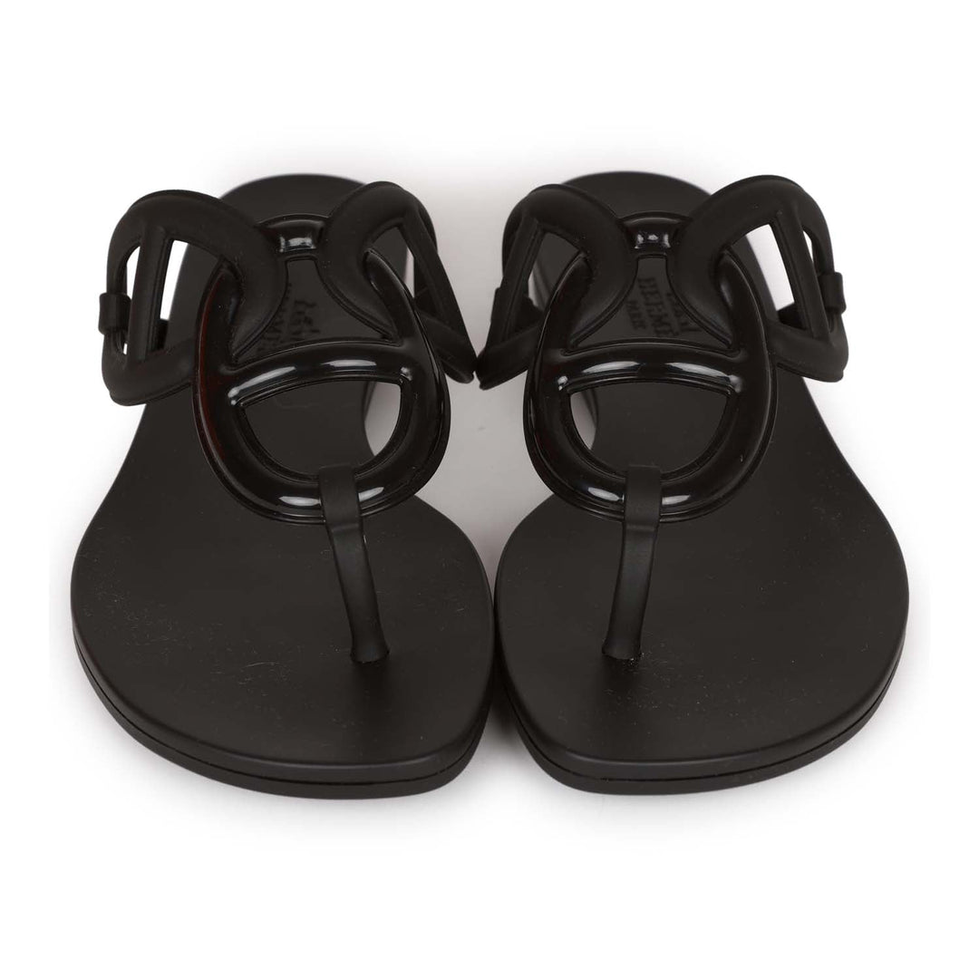 Top quality Hermes Egerie Sandal Black TPU 36