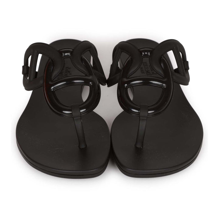 Top quality Hermes Egerie Sandal Black TPU 36
