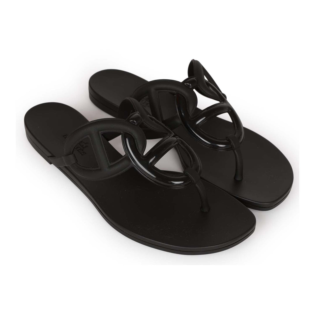 Top quality Hermes Egerie Sandal Black TPU 36