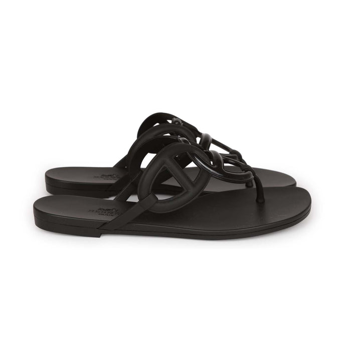 Top quality Hermes Egerie Sandal Black TPU 36