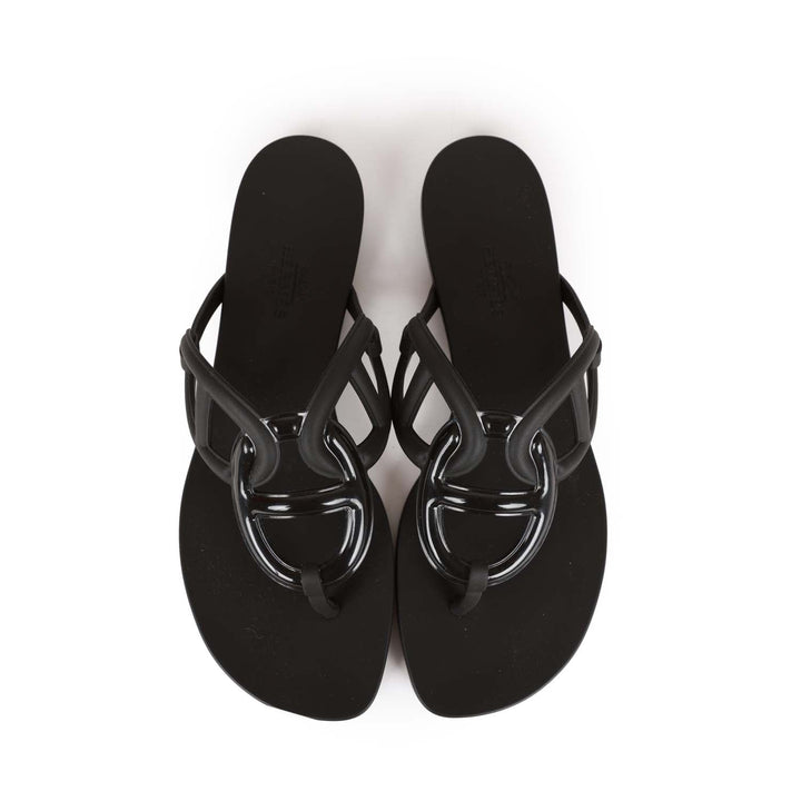 Top quality Hermes Egerie Sandal Black TPU 36