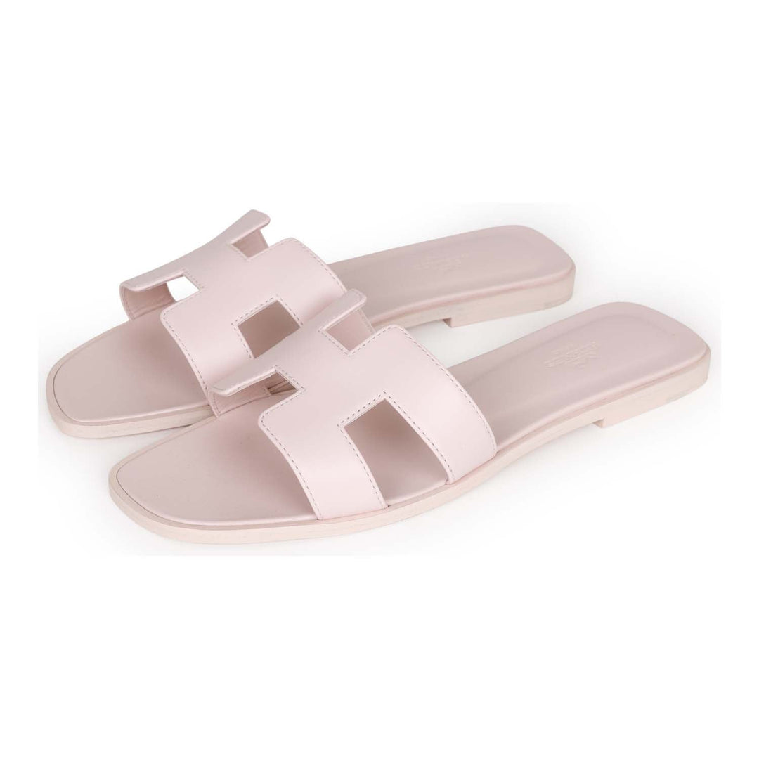 Top quality Hermes Oran Sandals Rose Petale 40