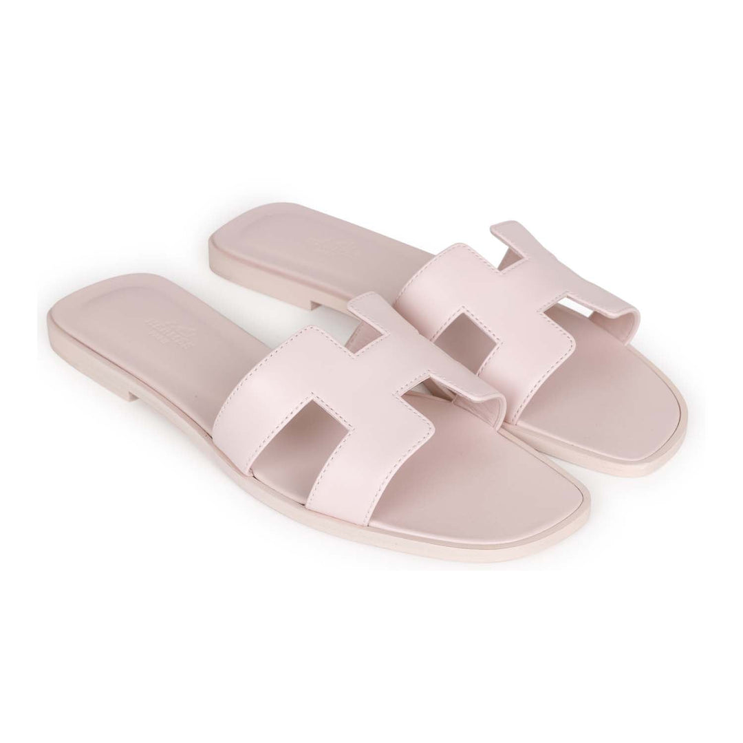 Top quality Hermes Oran Sandals Rose Petale 40