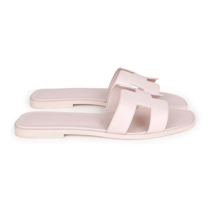 Top quality Hermes Oran Sandals Rose Petale 40