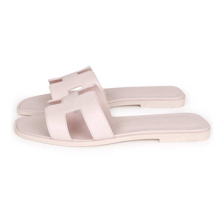 Top quality Hermes Oran Sandals Rose Petale 40