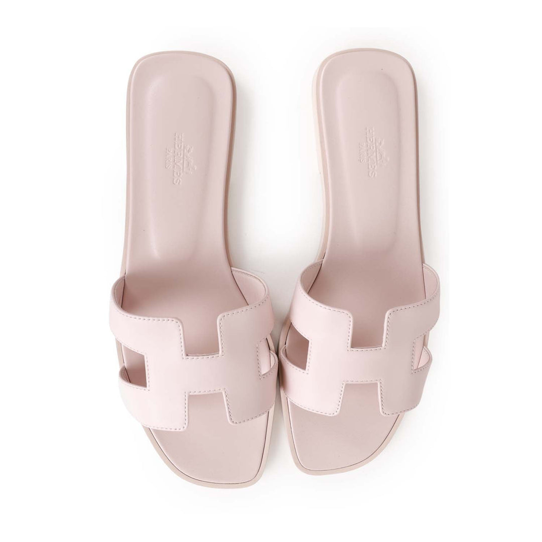 Top quality Hermes Oran Sandals Rose Petale 40