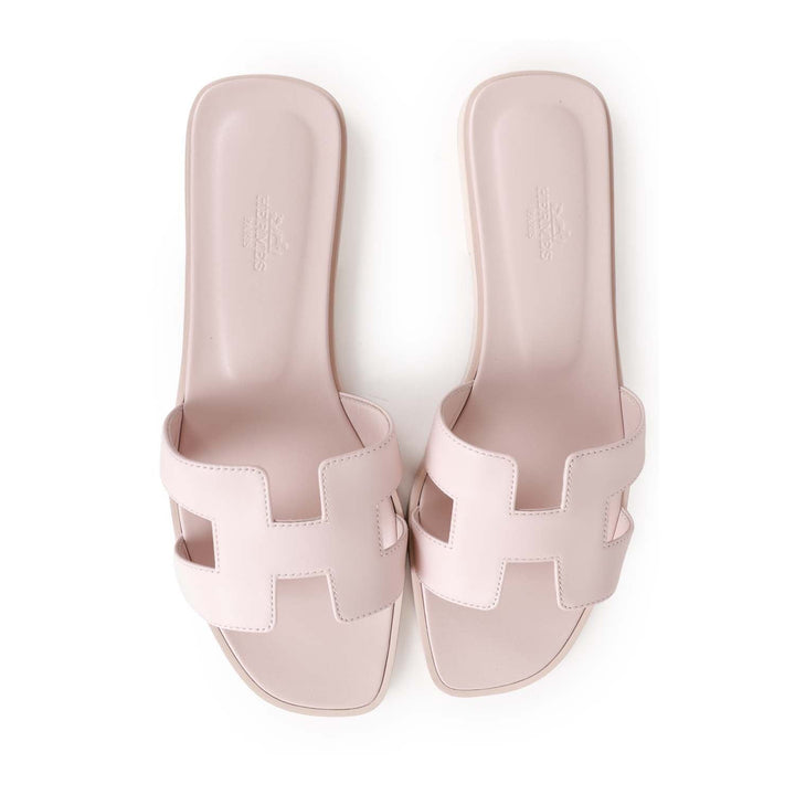 Top quality Hermes Oran Sandals Rose Petale 40