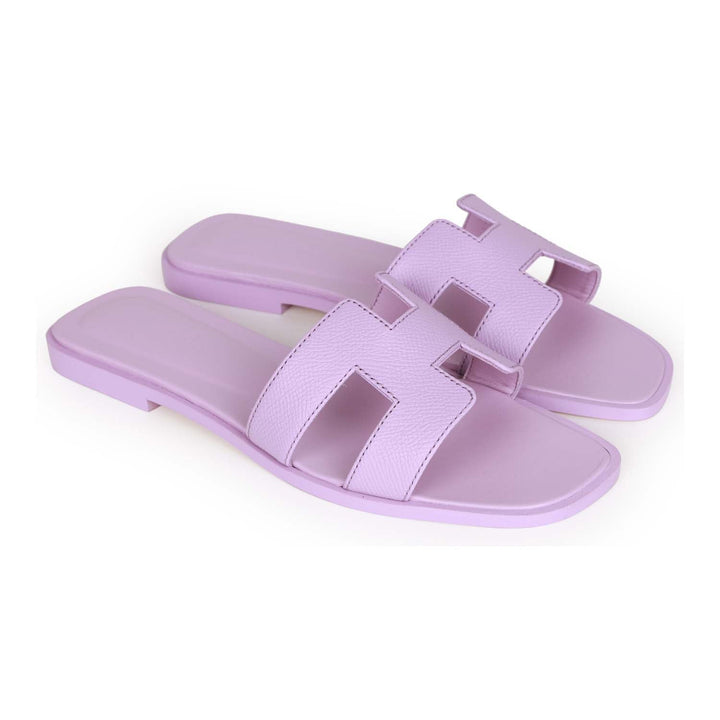Top quality Hermes Oran Sandal Violet Amethyst Epsom 36.5