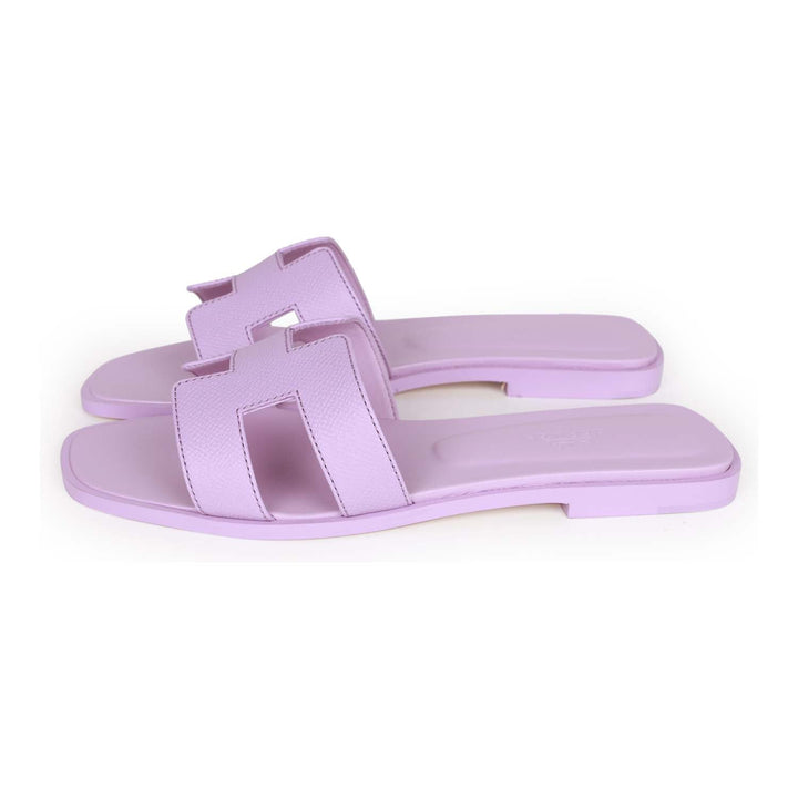 Top quality Hermes Oran Sandal Violet Amethyst Epsom 36.5