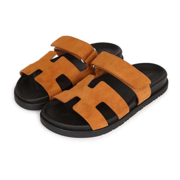 Top quality Hermes Chypre Sandals Brown Suede 36 EU