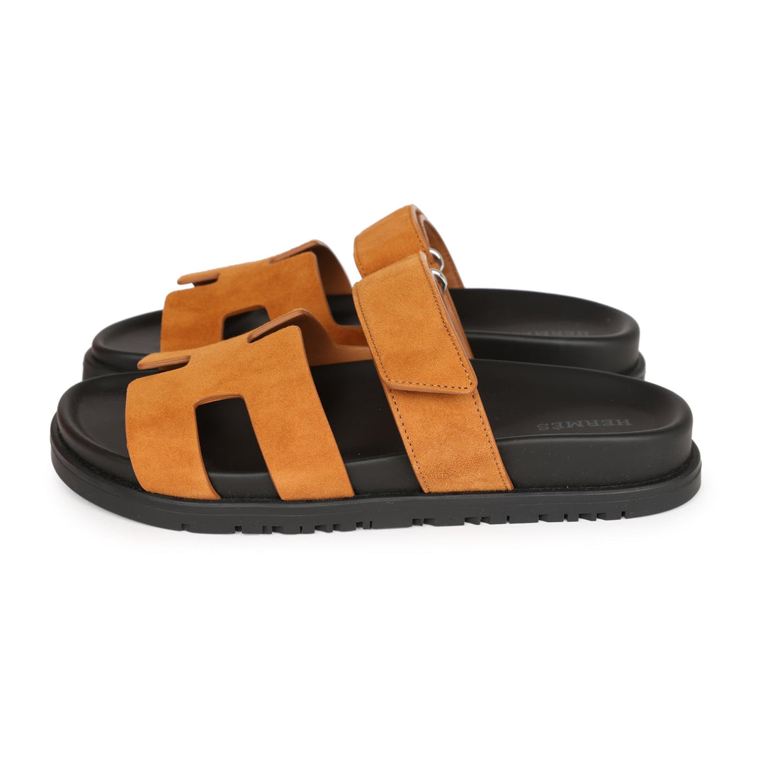 Top quality Hermes Chypre Sandals Brown Suede 36 EU