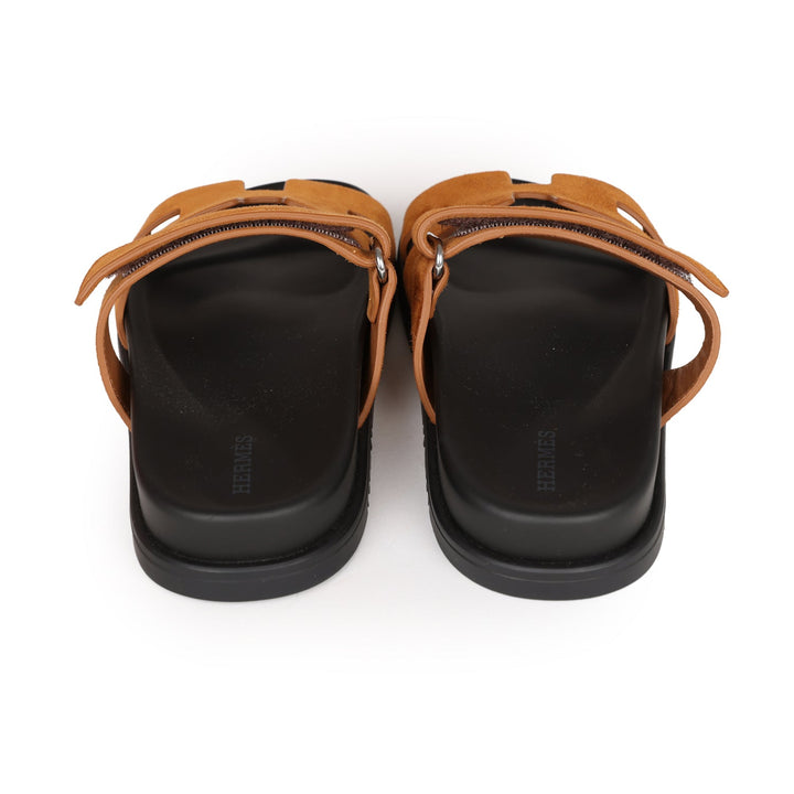 Top quality Hermes Chypre Sandals Brown Suede 36 EU