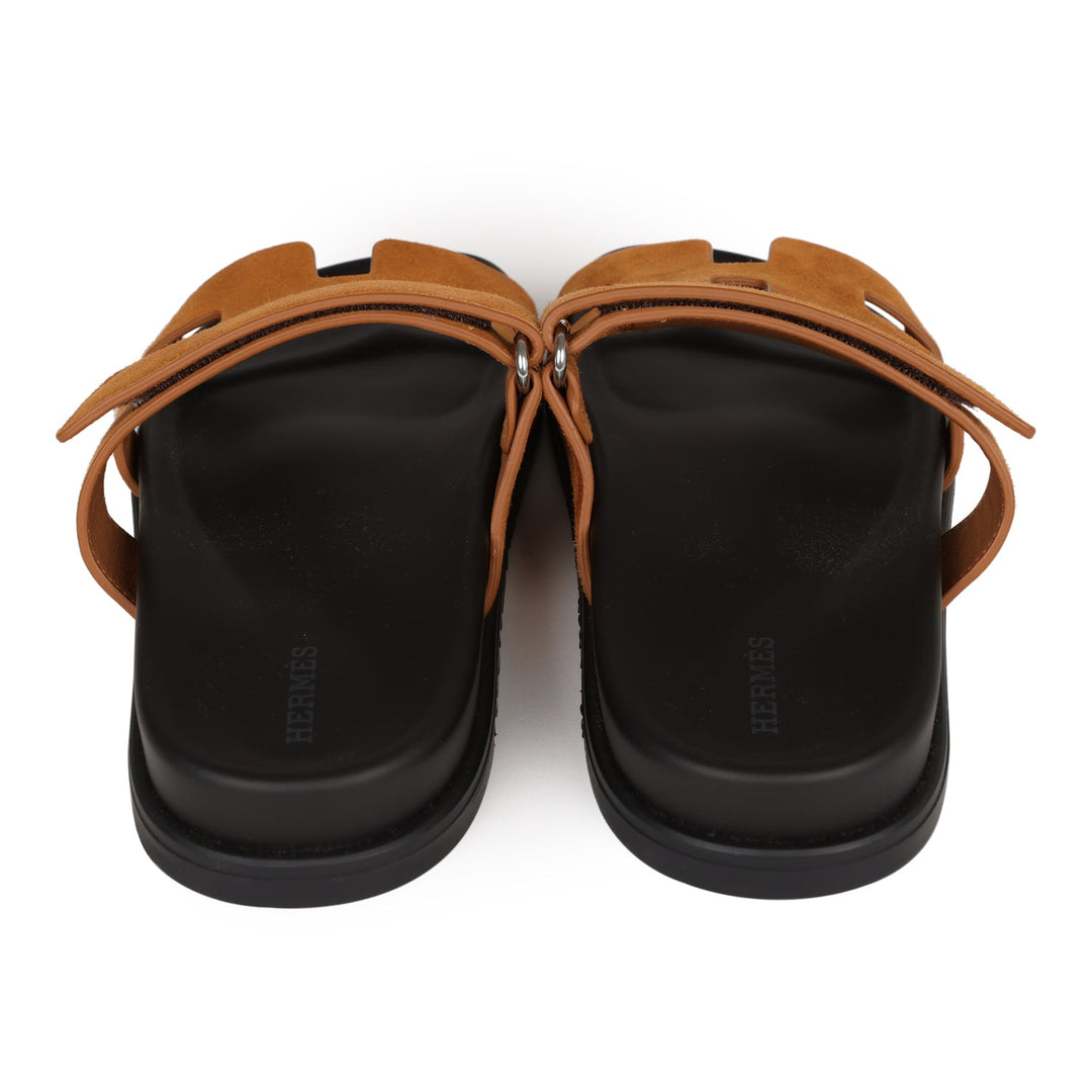 Top quality Hermes Chypre Sandals Kraft Suede 38 EU