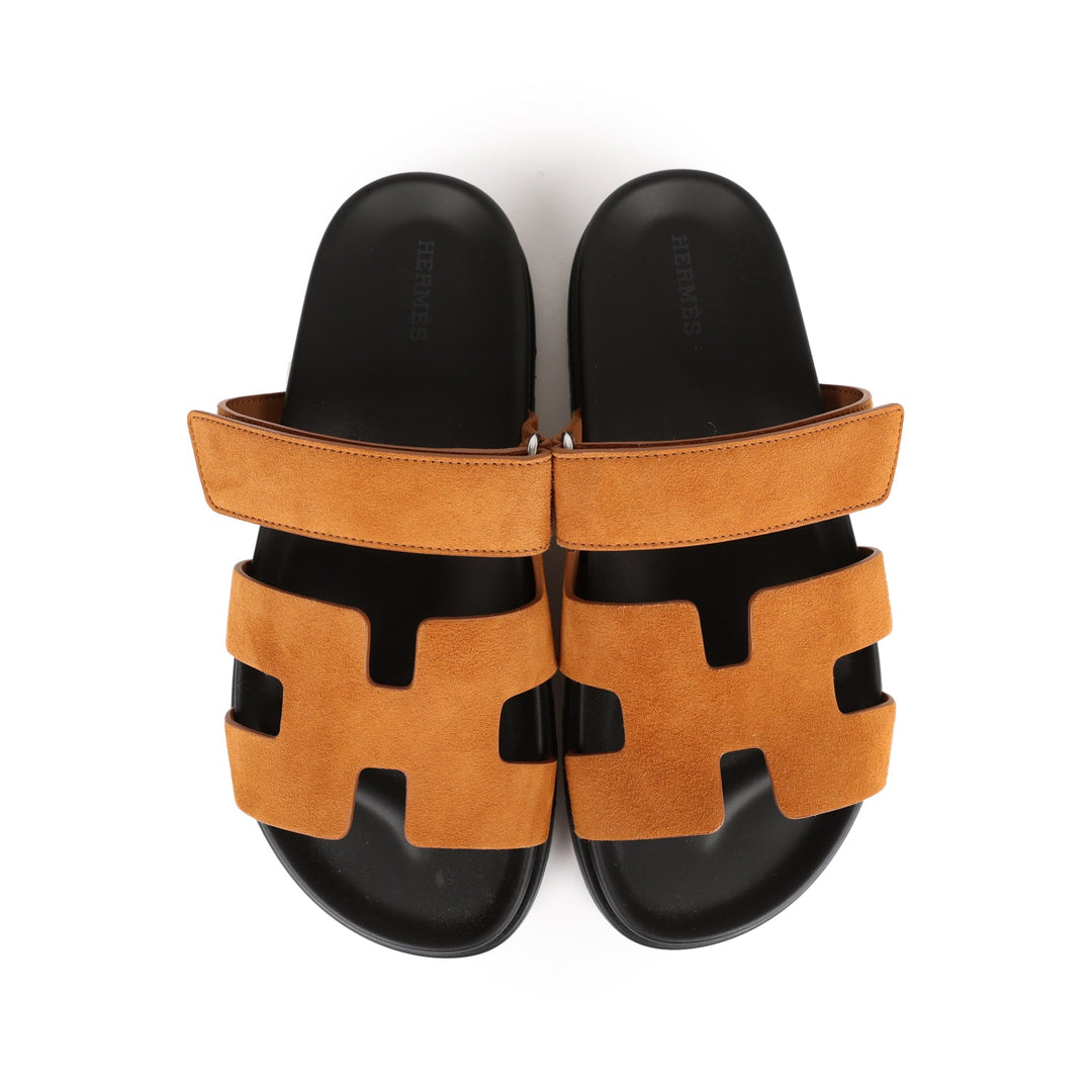 Top quality Hermes Chypre Sandals Kraft Suede 38 EU