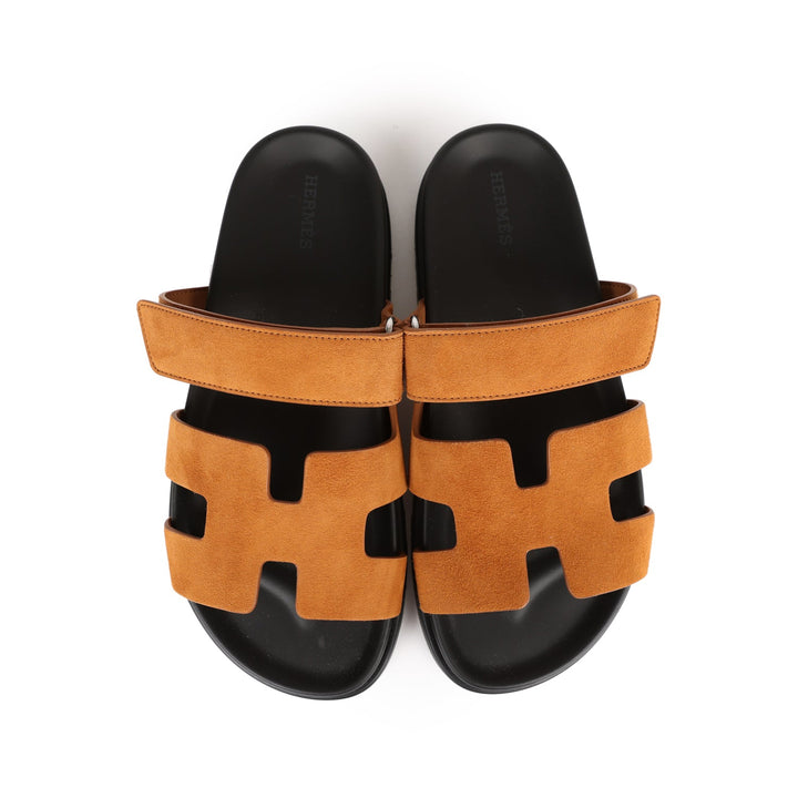 Top quality Hermes Chypre Sandals Kraft Suede 38 EU