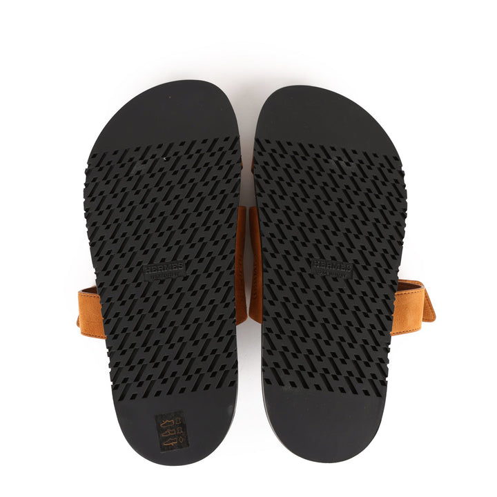 Top quality Hermes Chypre Sandals Kraft Suede 38 EU