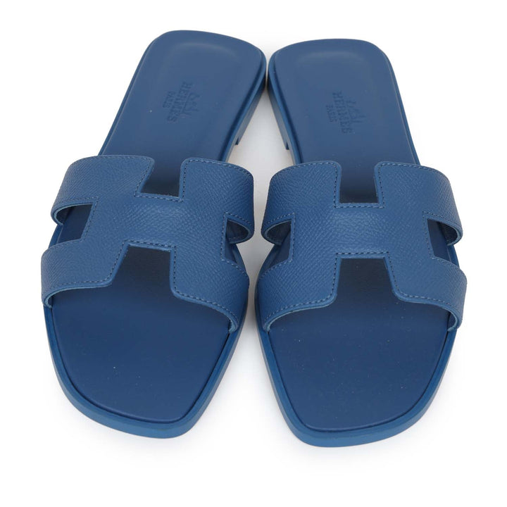 Top quality Hermes Oran Sandal Bleu Bleuet Epsom 38