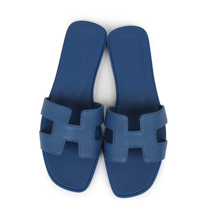 Top quality Hermes Oran Sandal Bleu Bleuet Epsom 38