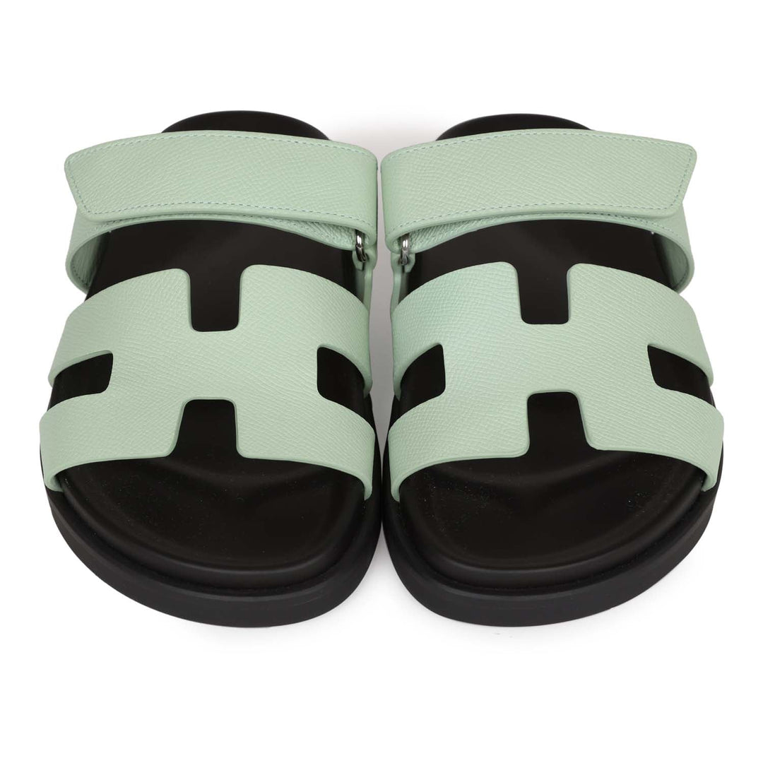Top quality Hermes Chypre Sandal Vert Jade Epsom Palladium Hardware 37.5