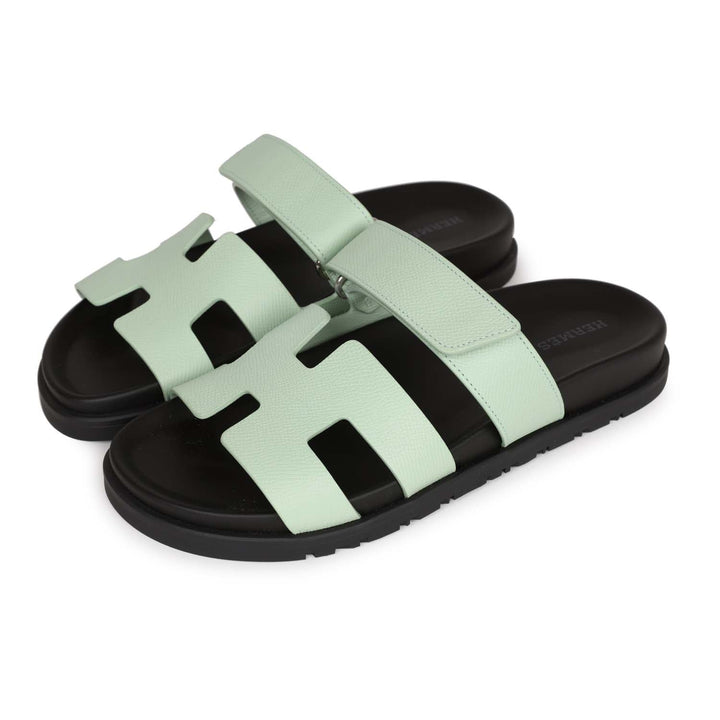 Top quality Hermes Chypre Sandal Vert Jade Epsom Palladium Hardware 37.5