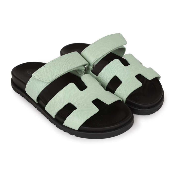 Top quality Hermes Chypre Sandal Vert Jade Epsom Palladium Hardware 37.5
