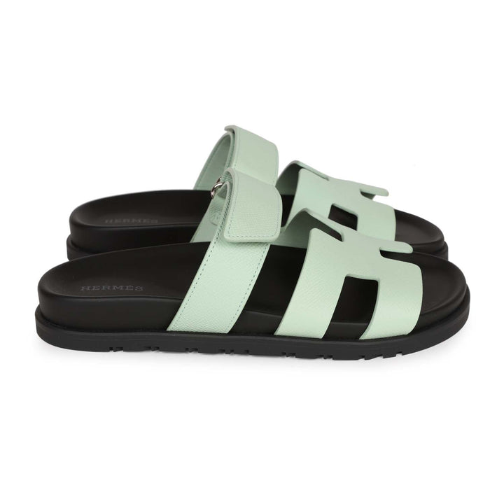 Top quality Hermes Chypre Sandal Vert Jade Epsom Palladium Hardware 37.5