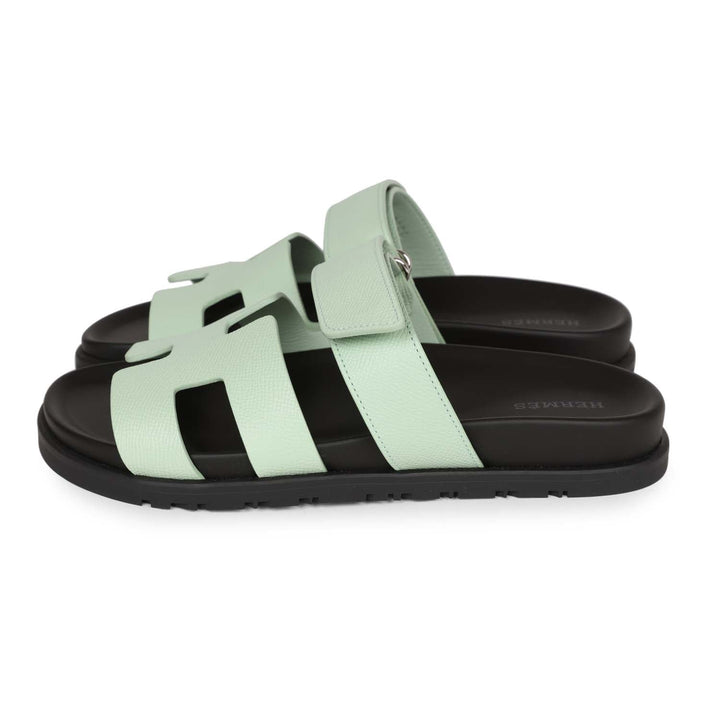 Top quality Hermes Chypre Sandal Vert Jade Epsom Palladium Hardware 37.5