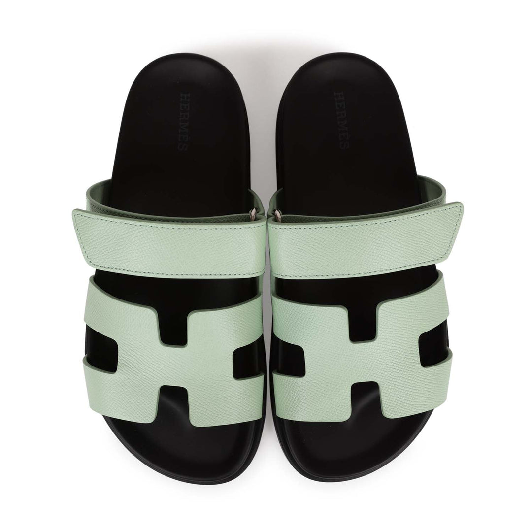 Top quality Hermes Chypre Sandal Vert Jade Epsom Palladium Hardware 37.5
