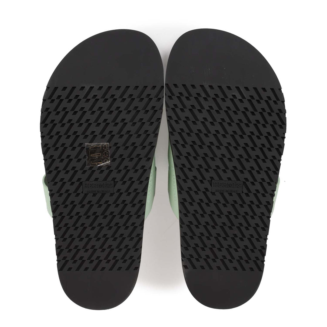 Top quality Hermes Chypre Sandal Vert Jade Epsom Palladium Hardware 37.5