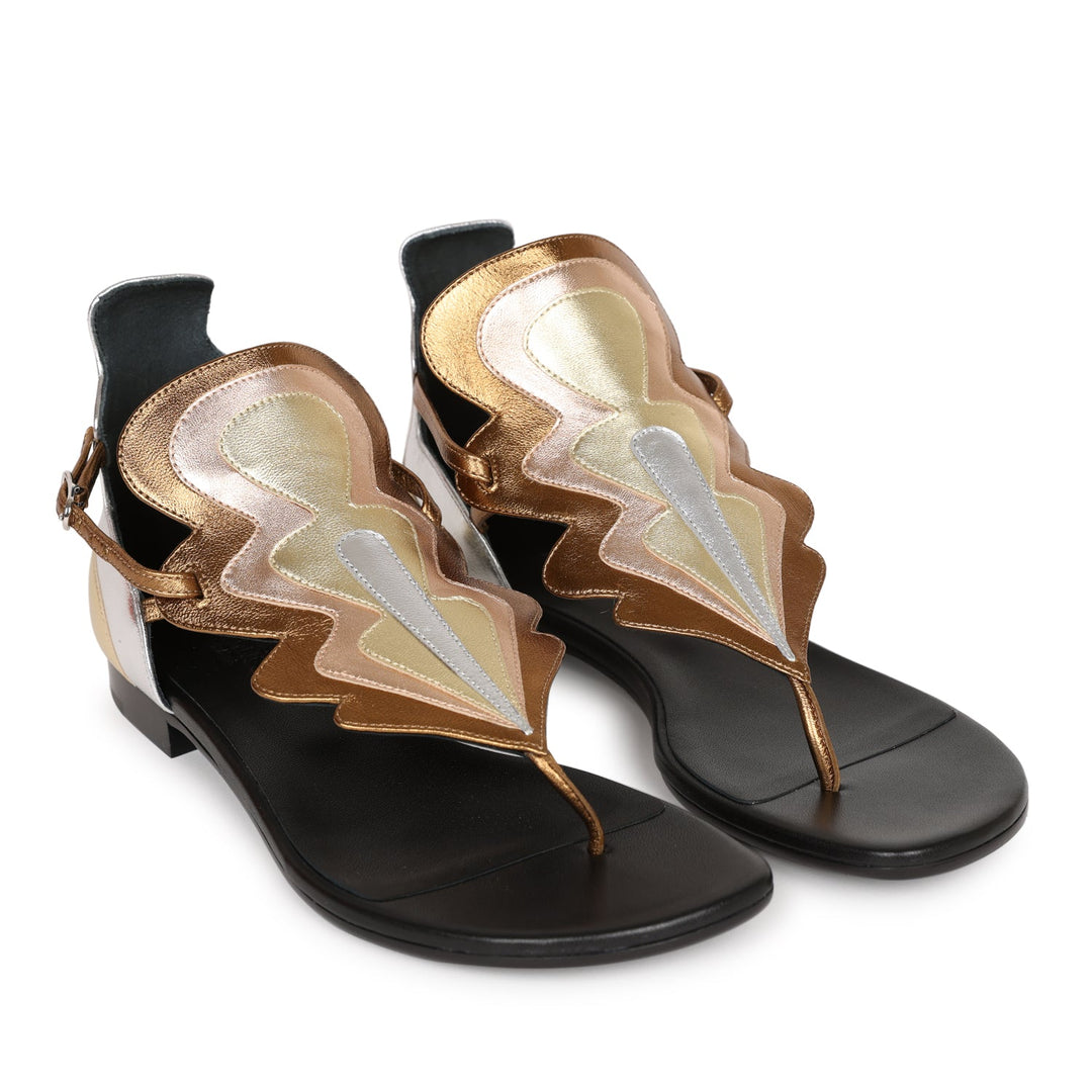 Top quality Hermes Garden Sandals Metallic Palladium Hardware 37