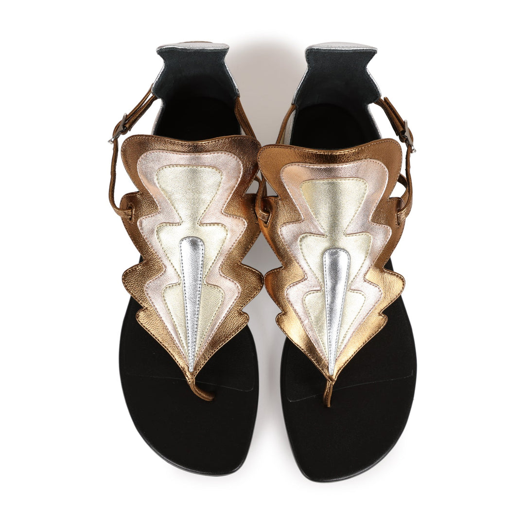 Top quality Hermes Garden Sandals Metallic Palladium Hardware 37