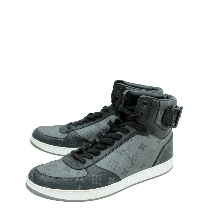Louis Vuitton Monogram Graphite Rivoli Trainer Boot 10