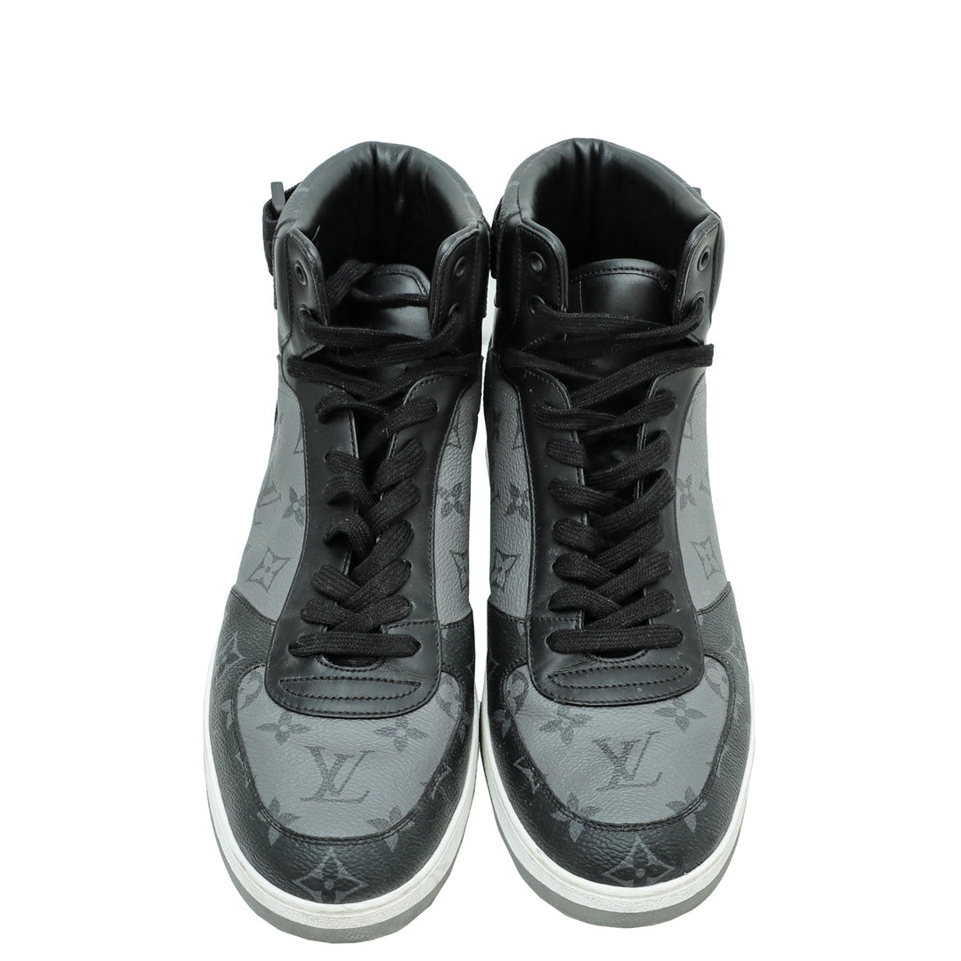 Louis Vuitton Monogram Graphite Rivoli Trainer Boot 10
