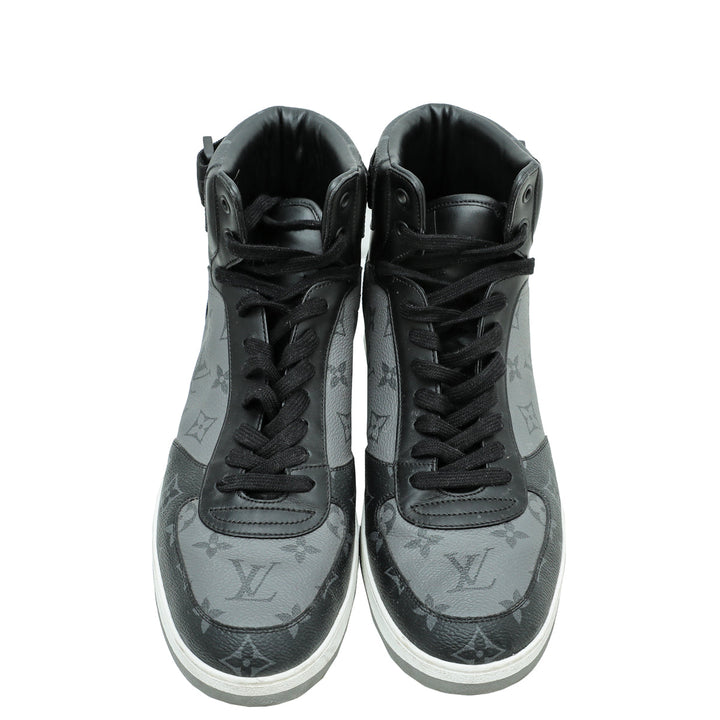Louis Vuitton Monogram Graphite Rivoli Trainer Boot 10