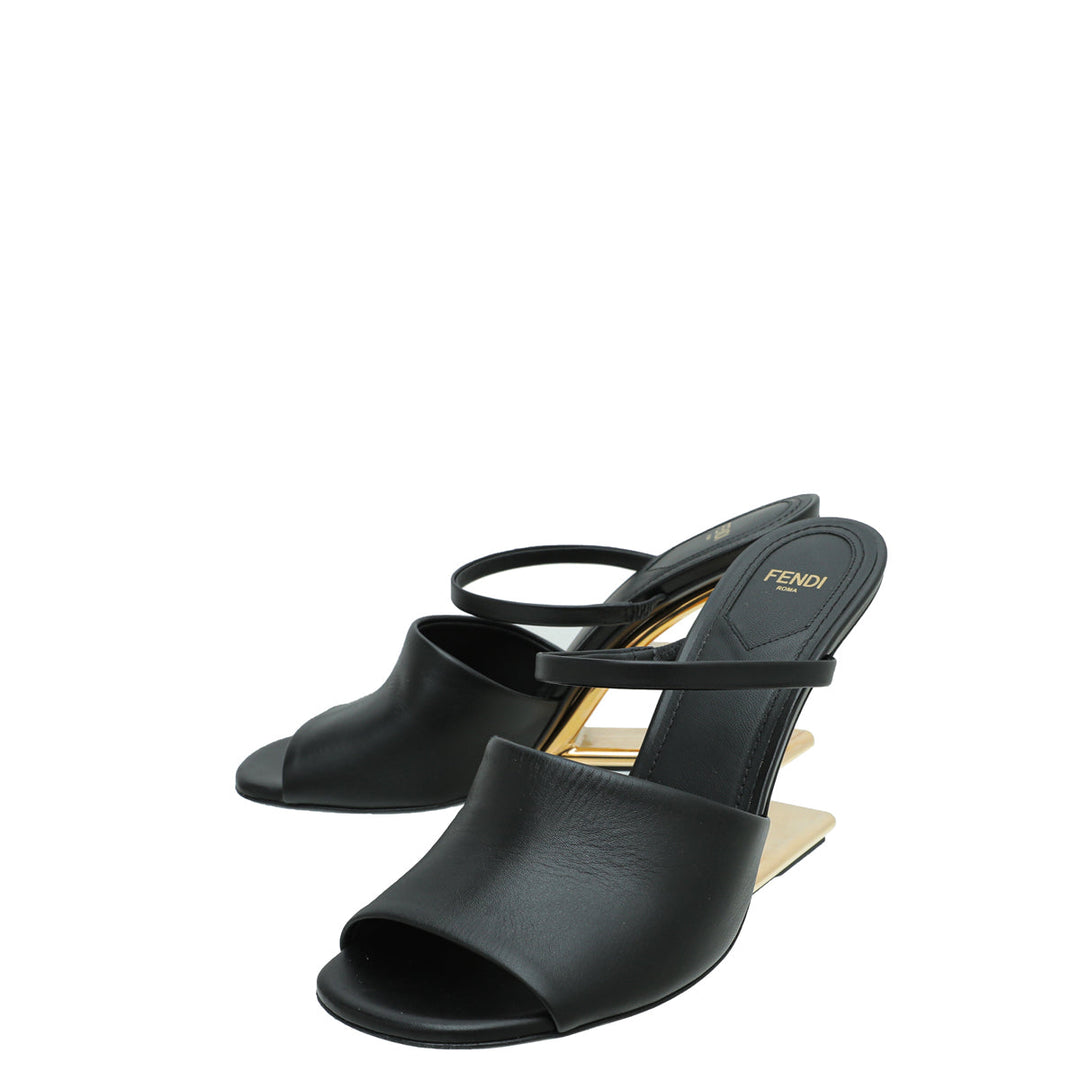 Fendi Black First High Heeled Sandals 39