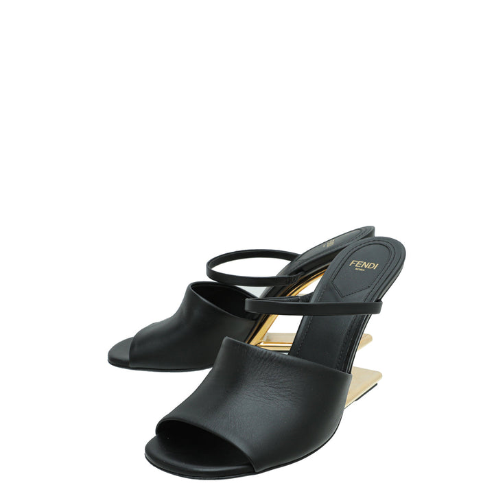 Fendi Black First High Heeled Sandals 39