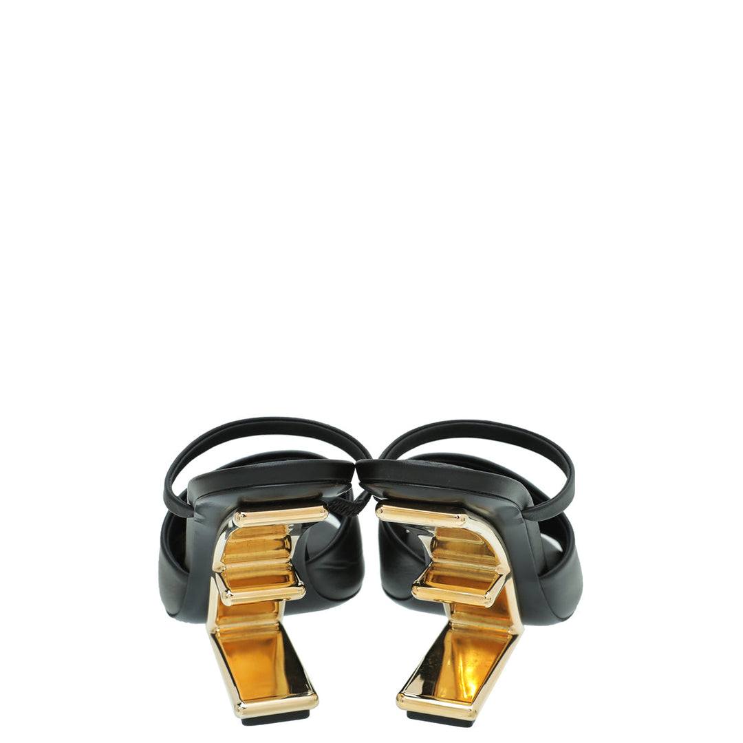 Fendi Black First High Heeled Sandals 39