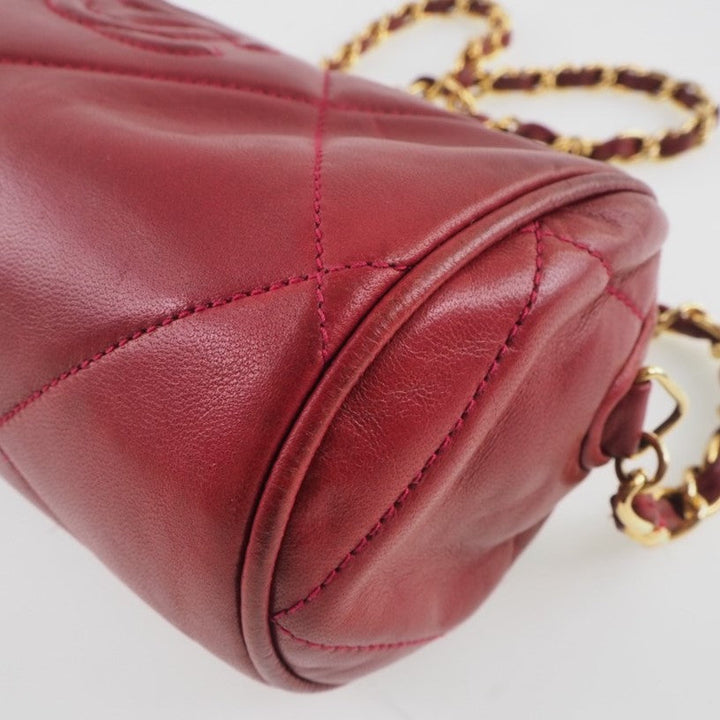 Top Quality Chanel Lambskin Chain Shoulder Bag Red