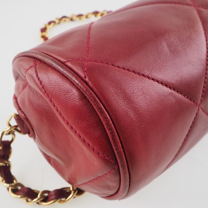 Top Quality Chanel Lambskin Chain Shoulder Bag Red