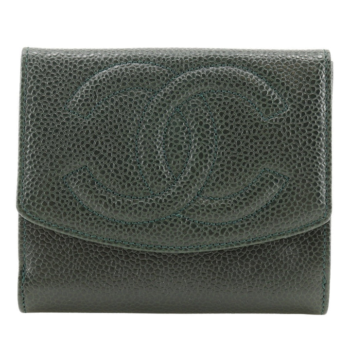 Top Quality Chanel Caviar Skin Bifold Wallet A13496