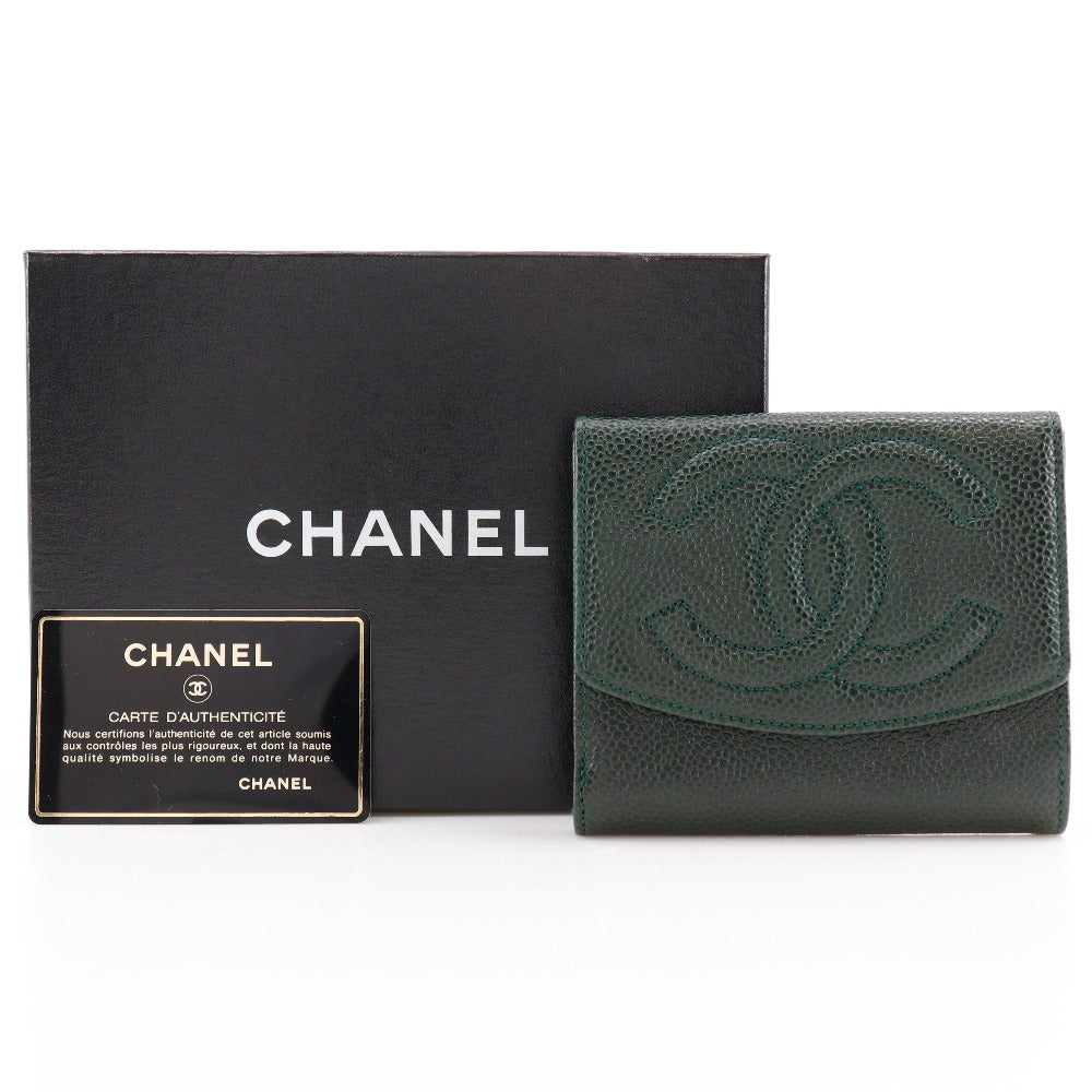 Top Quality Chanel Caviar Skin Bifold Wallet A13496