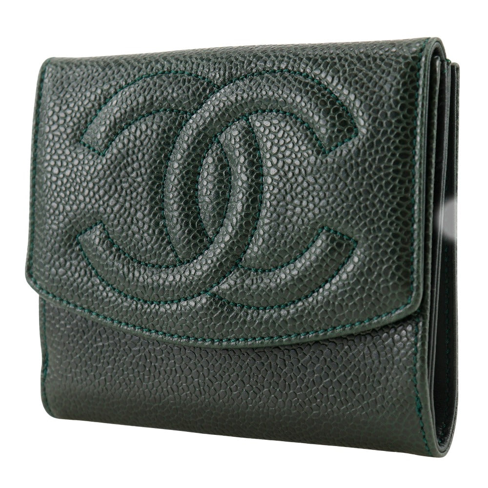 Top Quality Chanel Caviar Skin Bifold Wallet A13496