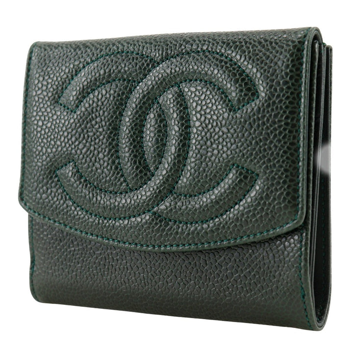 Top Quality Chanel Caviar Skin Bifold Wallet A13496