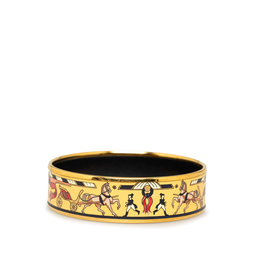 Top quality Hermes Wide Enamel Bangle Costume Bracelet