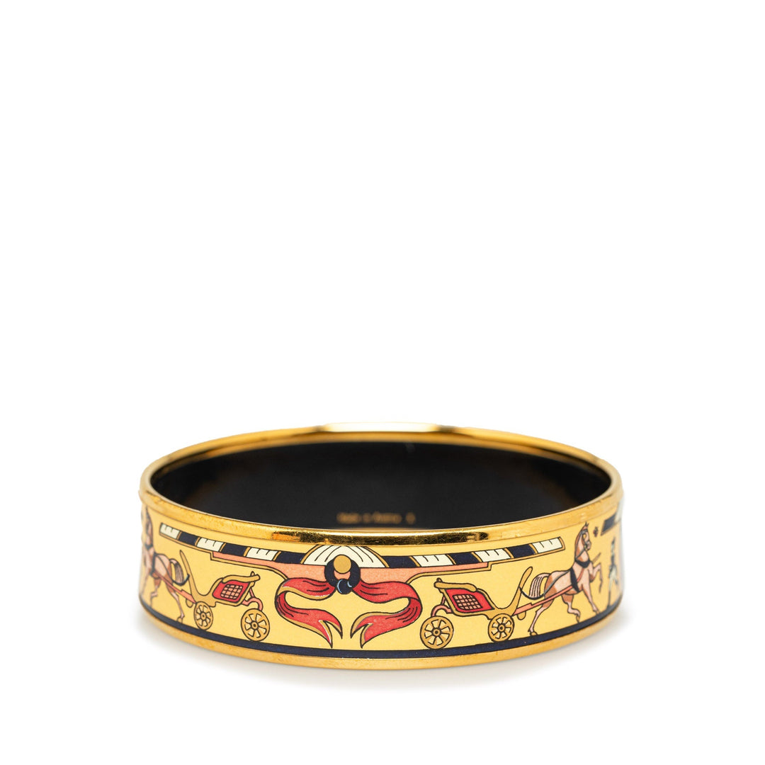 Top quality Hermes Wide Enamel Bangle Costume Bracelet