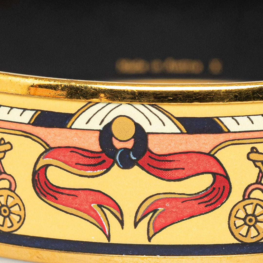 Top quality Hermes Wide Enamel Bangle Costume Bracelet