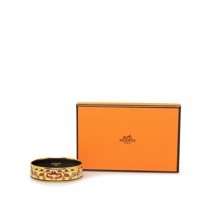 Top quality Hermes Wide Enamel Bangle Costume Bracelet